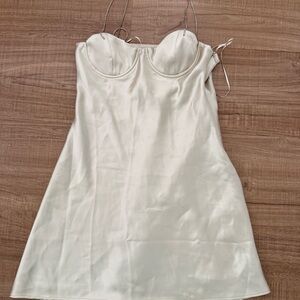 Zara Cream Satin Chemise
